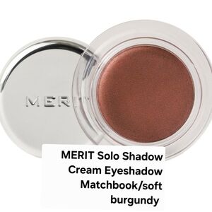 MERIT Solo Shadow Cream Eyeshadow Matchbook/soft burgundy. BNIB